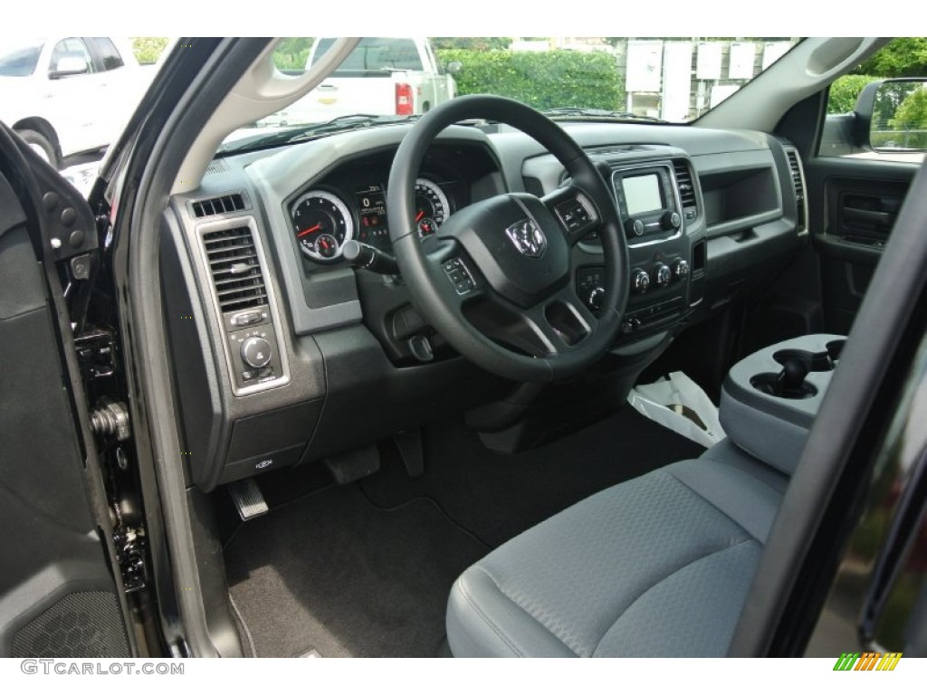 Black/Diesel Gray Interior 2014 Ram 1500 Express Quad Cab 4x4 Photo #85256016