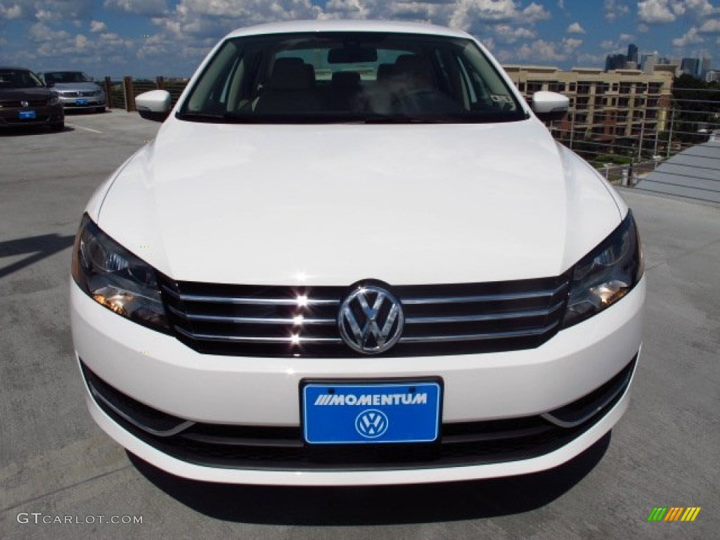 2014 Passat 2.5L S - Candy White / Cornsilk Beige photo #2