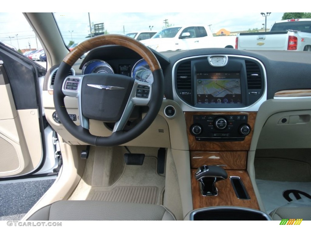 2014 Chrysler 300 C Dark Frost Beige/Light Frost Beige Dashboard Photo #85256472