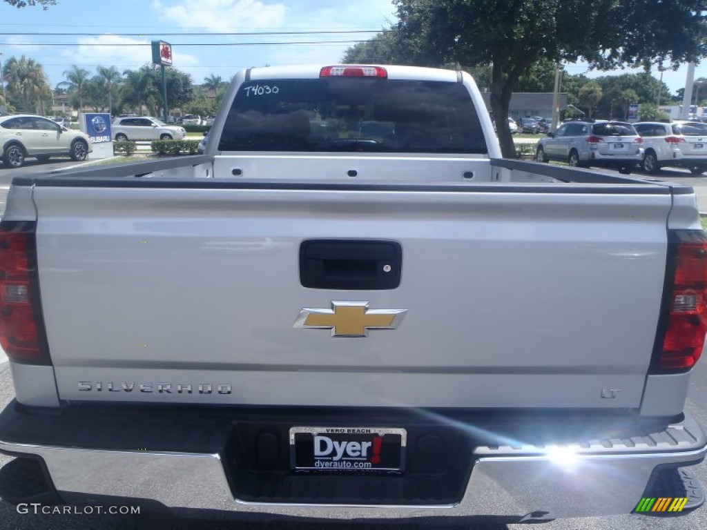 2014 Silverado 1500 LT Double Cab - Silver Ice Metallic / Jet Black photo #4