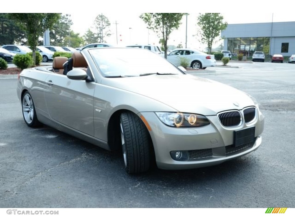 2008 3 Series 335i Convertible - Platinum Bronze Metallic / Saddle Brown/Black photo #3