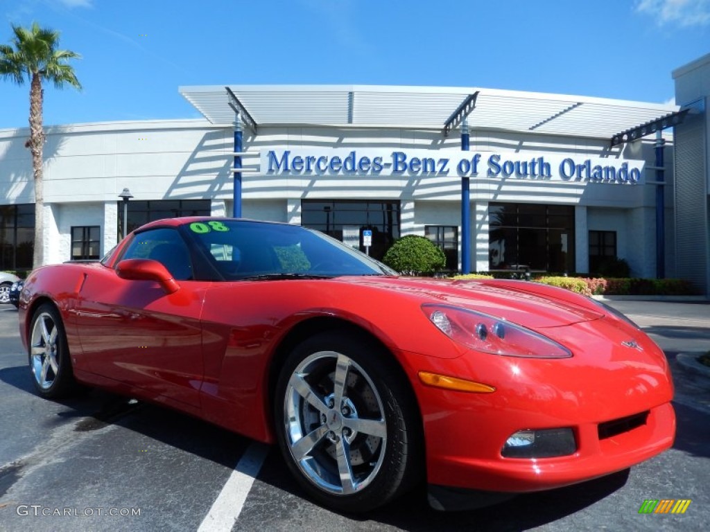 2008 Corvette Coupe - Victory Red / Ebony photo #1