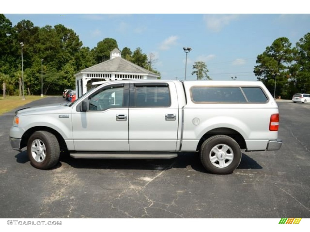 2004 F150 XLT SuperCrew - Silver Metallic / Dark Flint photo #8