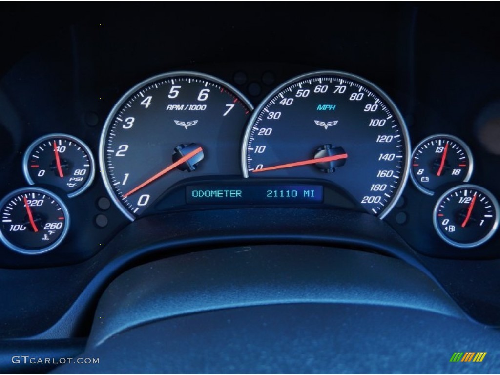 2008 Chevrolet Corvette Coupe Gauges Photo #85261170