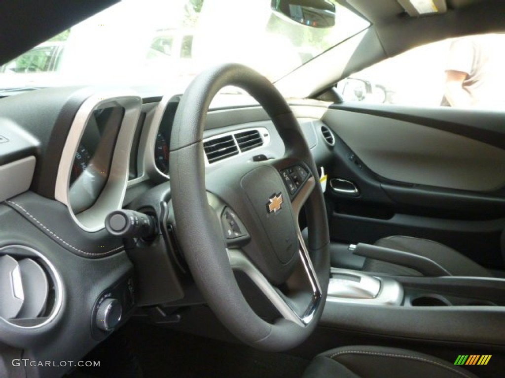 2014 Chevrolet Camaro LS Coupe Black Steering Wheel Photo #85261809