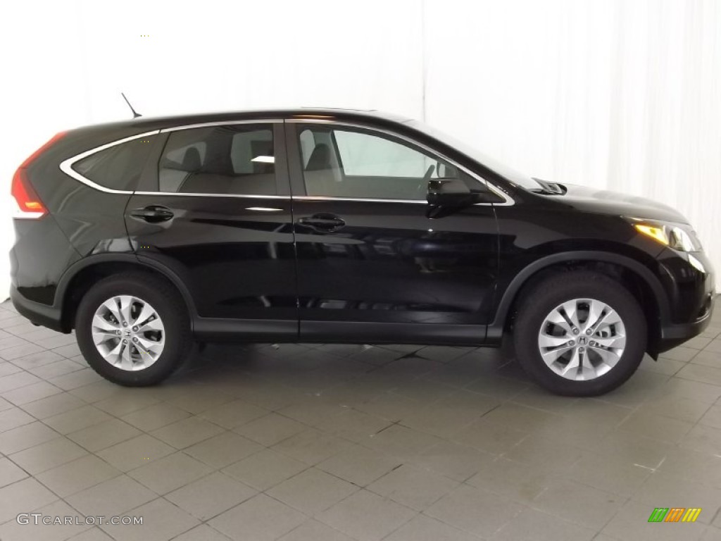2014 CR-V EX - Crystal Black Pearl / Black photo #5