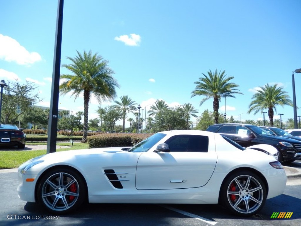 designo Mystic White 2012 Mercedes-Benz SLS AMG Exterior Photo #85263024