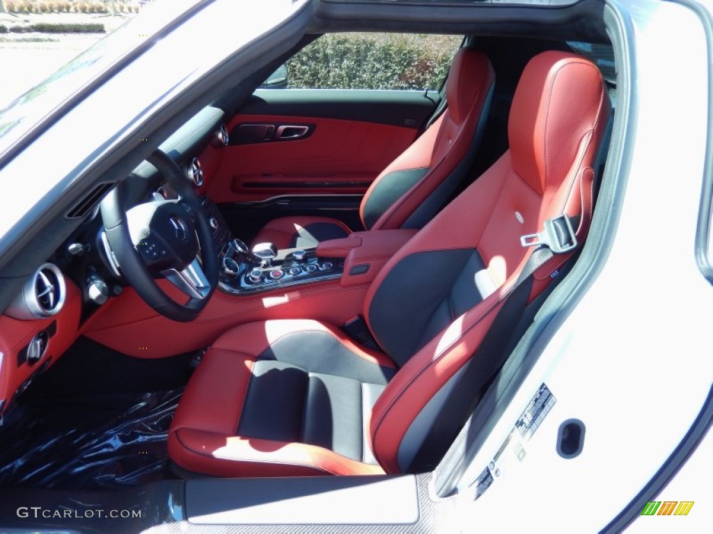 designo Classic Red/Black Interior 2012 Mercedes-Benz SLS AMG Photo #85263297