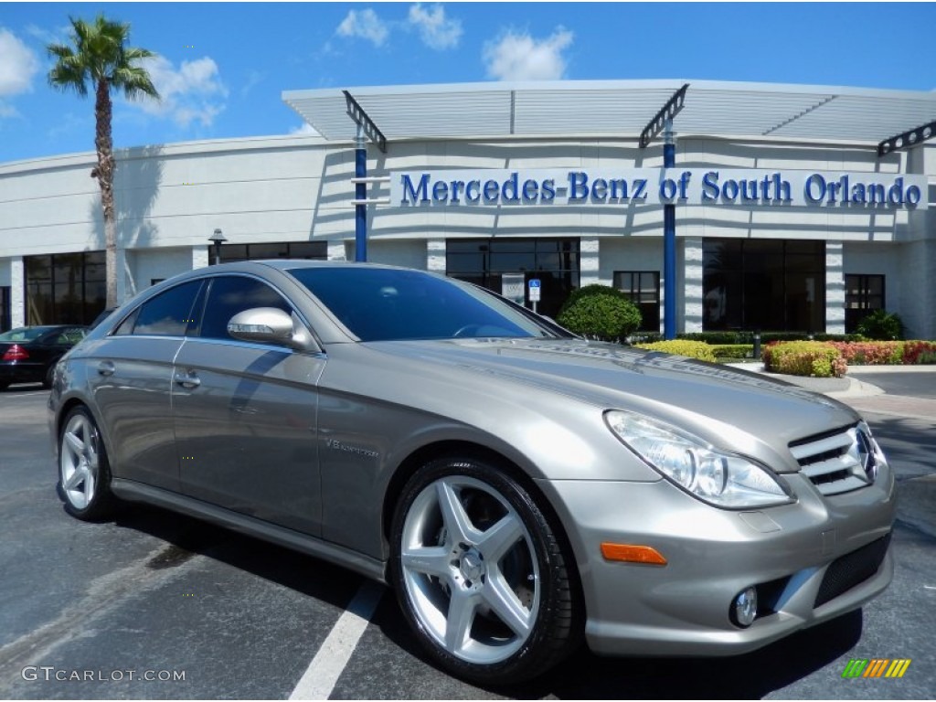 2006 CLS 55 AMG - Pewter Metallic / AMG Charcoal Nappa Leather photo #1