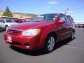 2006 Radiant Red Kia Spectra EX Sedan  photo #3