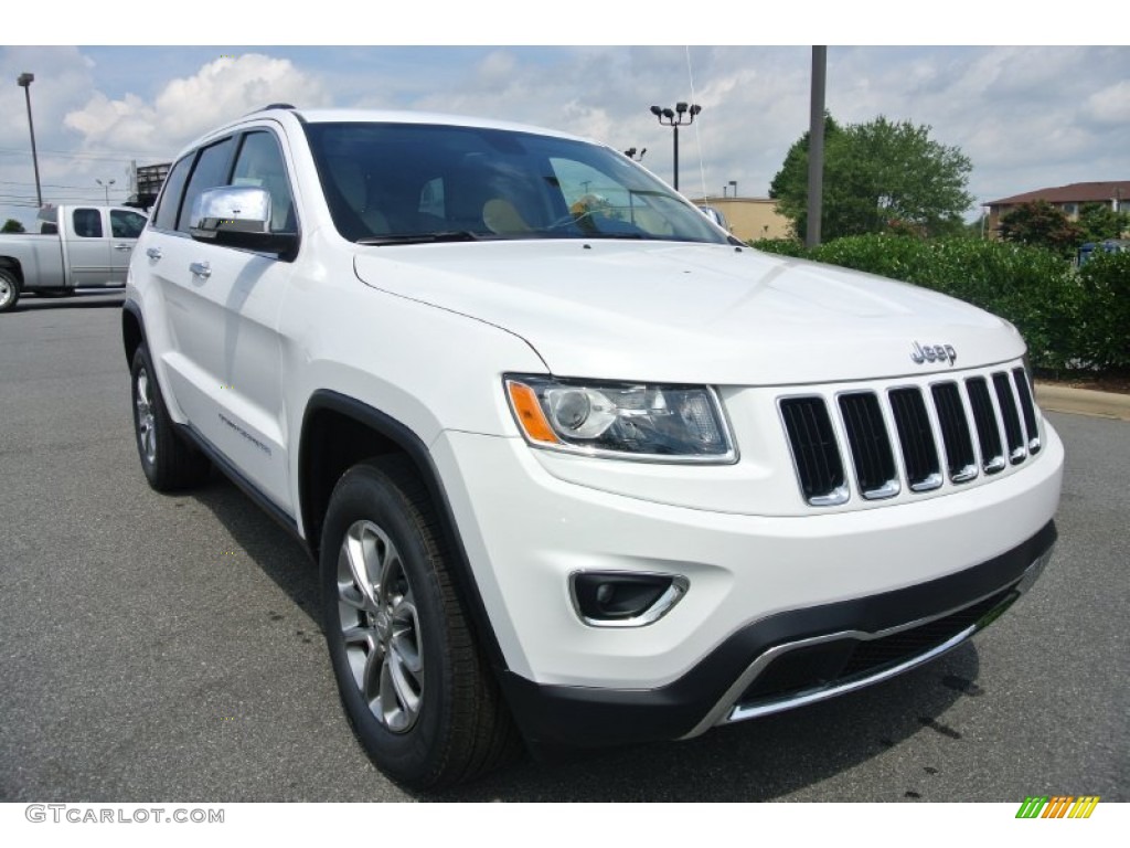 2014 Grand Cherokee Limited 4x4 - Bright White / New Zealand Black/Light Frost photo #2