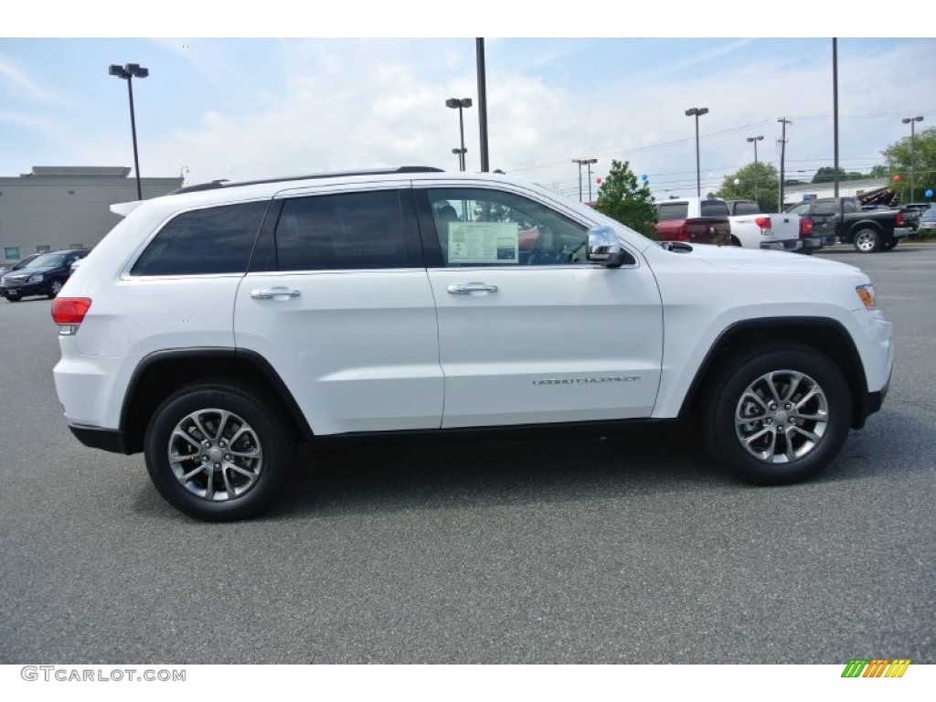 2014 Grand Cherokee Limited 4x4 - Bright White / New Zealand Black/Light Frost photo #6