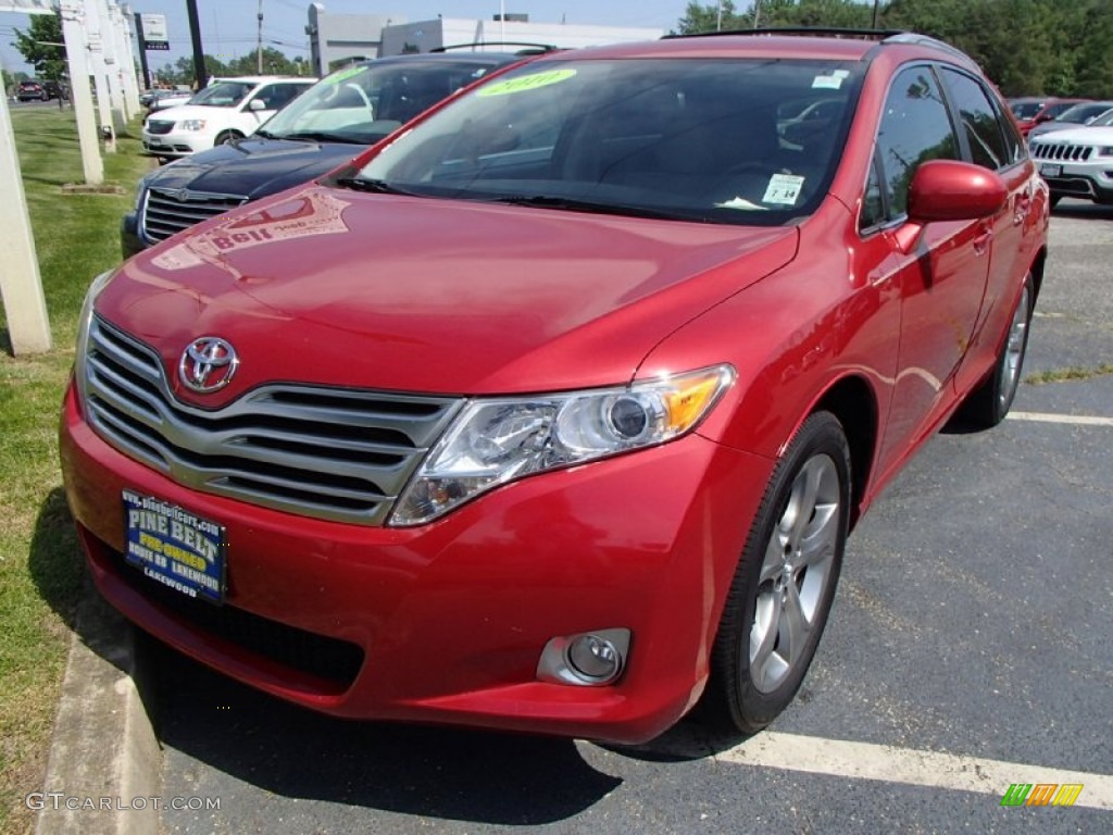 2010 Venza V6 - Barcelona Red Metallic / Gray photo #1