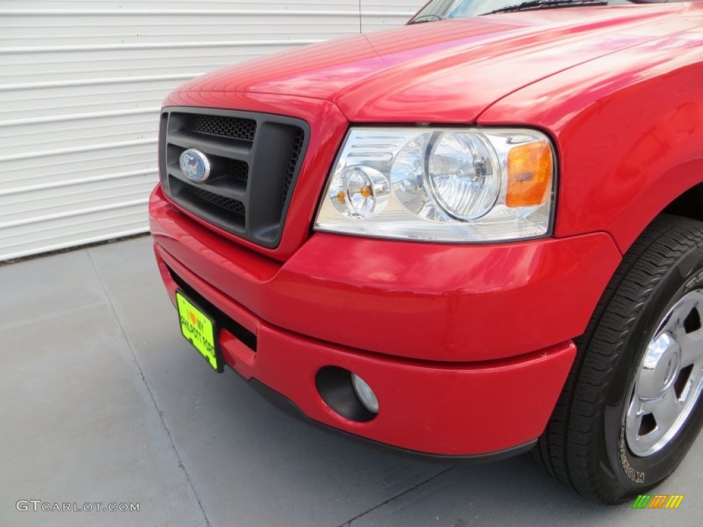 2008 F150 STX SuperCab - Bright Red / Medium/Dark Flint photo #11