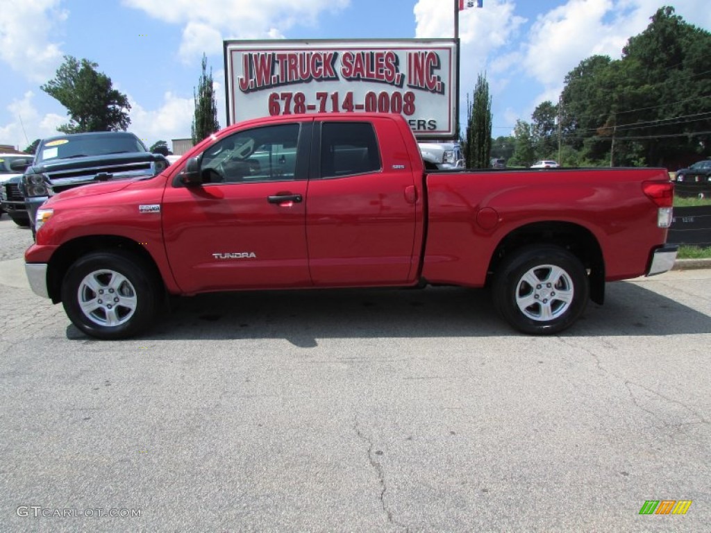 2013 Tundra SR5 Double Cab 4x4 - Radiant Red / Sand Beige photo #3