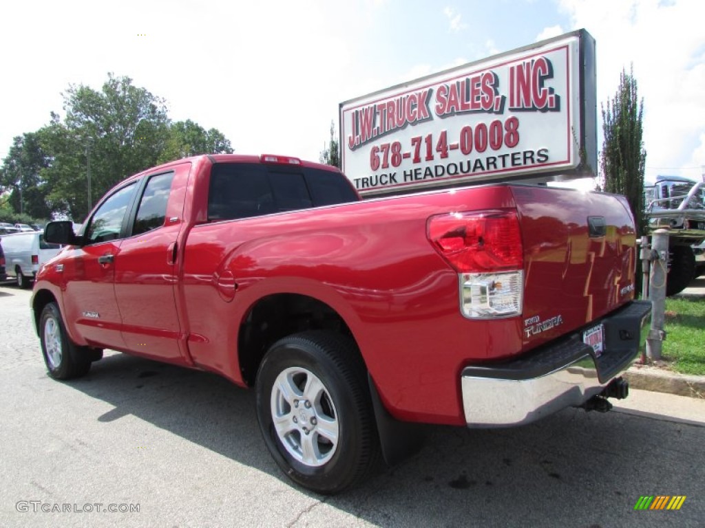 2013 Tundra SR5 Double Cab 4x4 - Radiant Red / Sand Beige photo #4