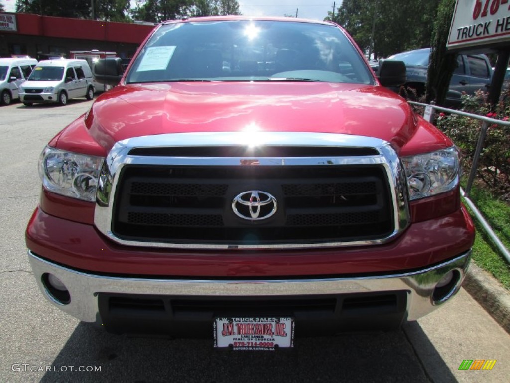 2013 Tundra SR5 Double Cab 4x4 - Radiant Red / Sand Beige photo #14