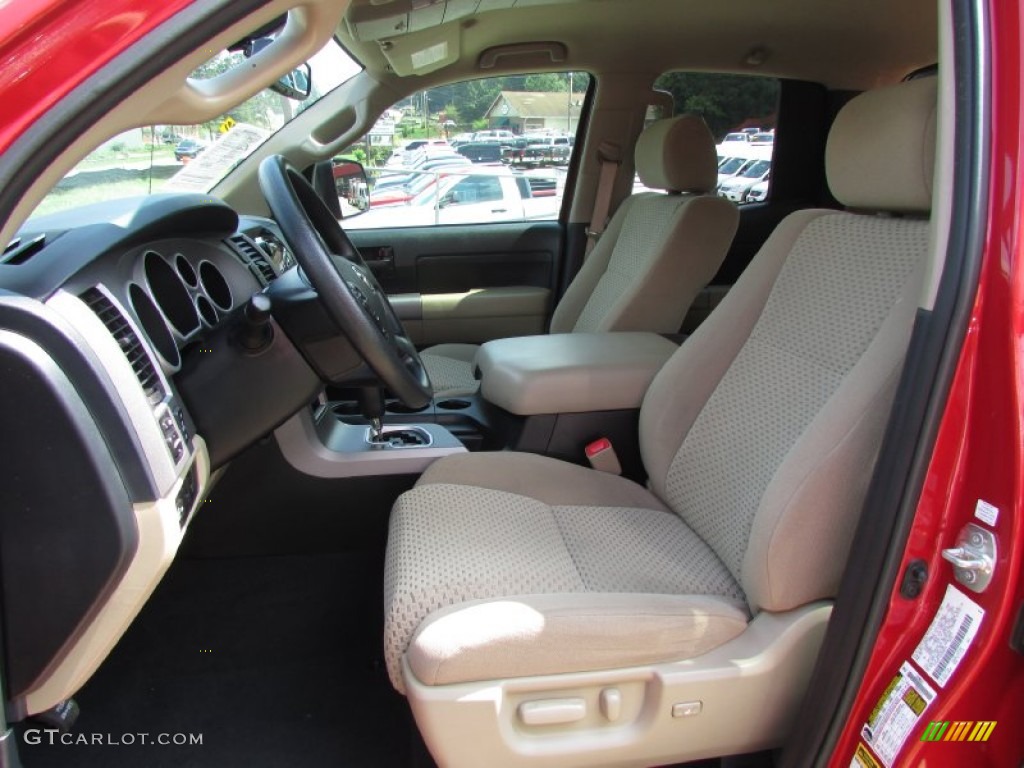 2013 Tundra SR5 Double Cab 4x4 - Radiant Red / Sand Beige photo #20
