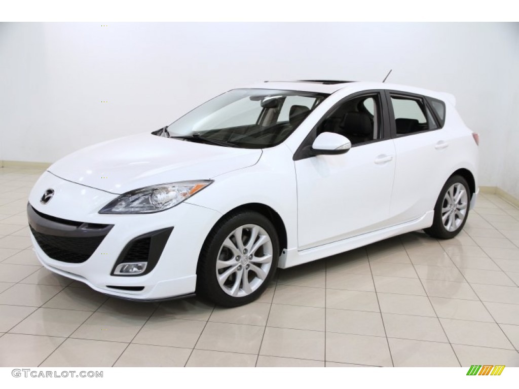 Crystal White Pearl Mica 2010 Mazda MAZDA3 s Sport 5 Door Exterior Photo #85274519