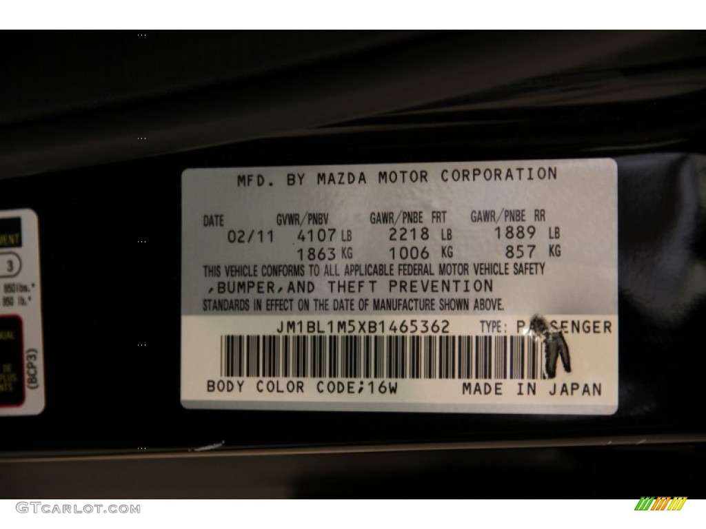 2011 MAZDA3 s Grand Touring 5 Door - Black Mica / Black photo #17