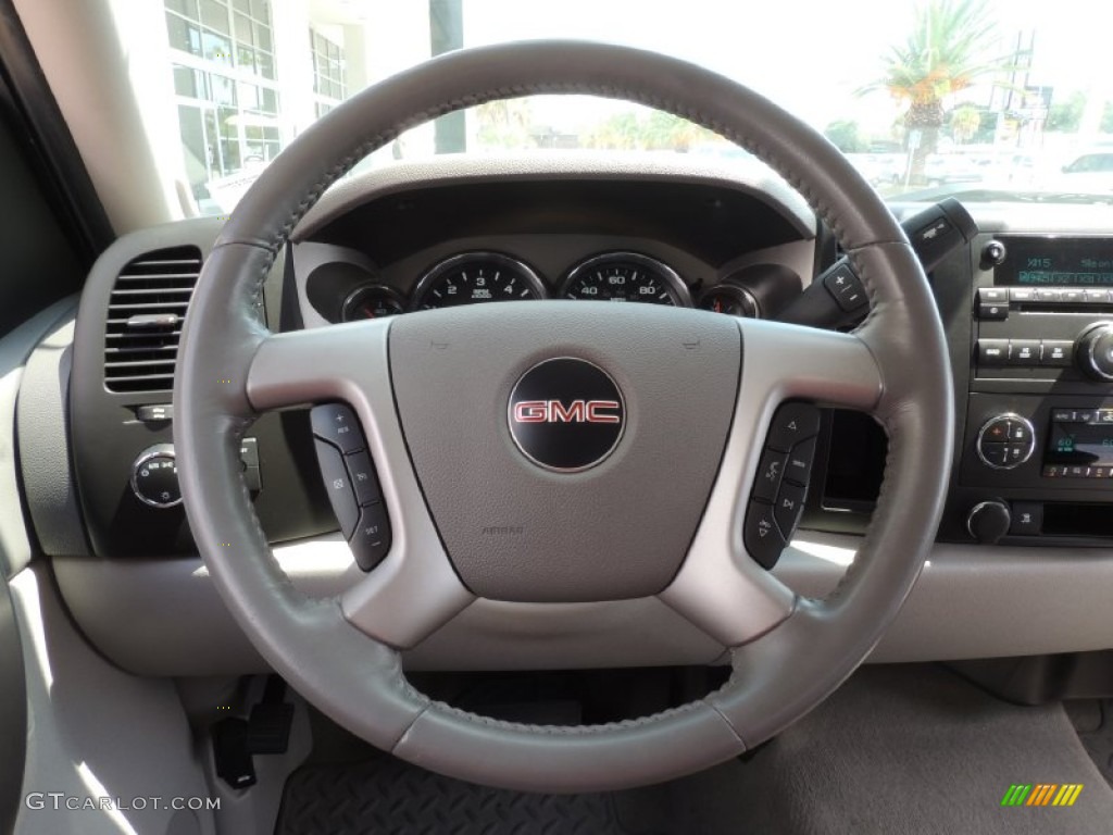 2010 Sierra 1500 SLE Crew Cab - Summit White / Dark Titanium/Light Titanium photo #14