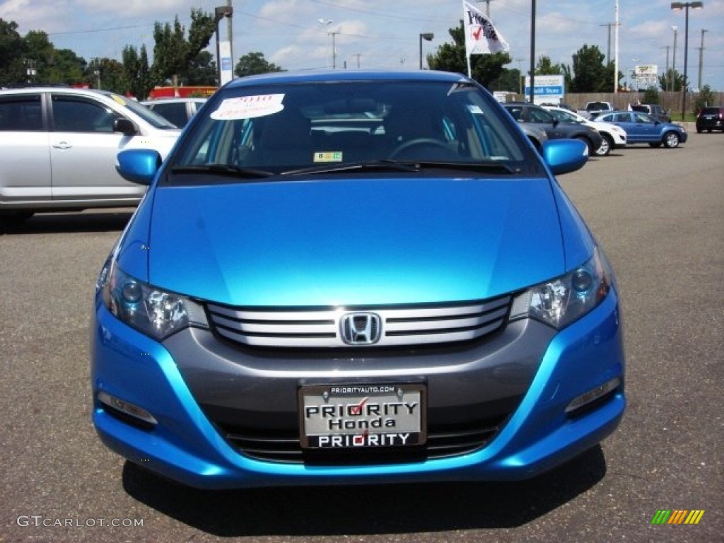 2010 Insight Hybrid EX - Clear Sky Blue Metallic / Gray photo #8