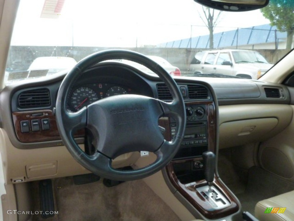 2001 Subaru Outback Limited Sedan Beige Dashboard Photo #85276496