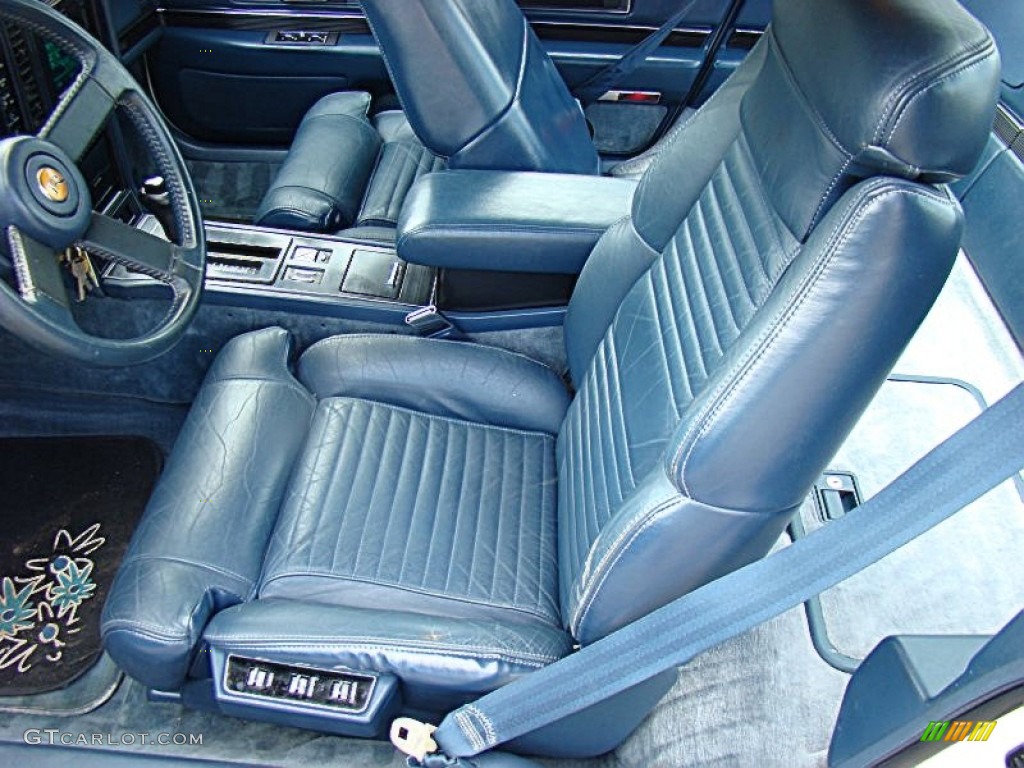 Blue Interior 1989 Buick Reatta Coupe Photo #85276940