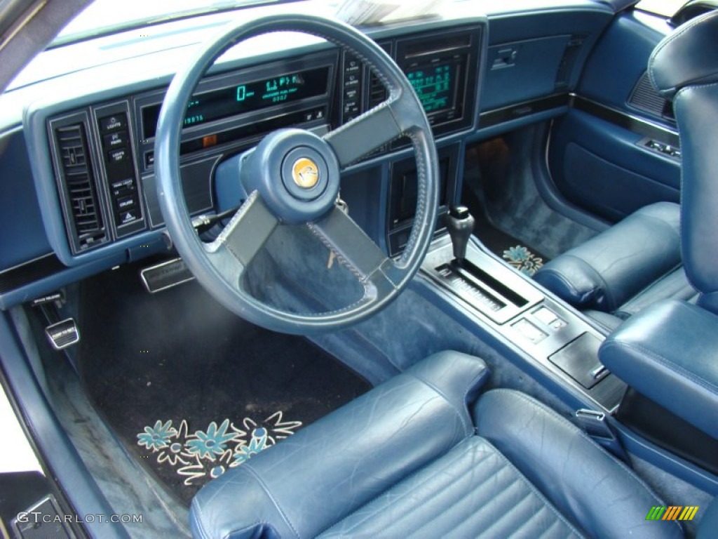 Blue Interior 1989 Buick Reatta Coupe Photo #85276967