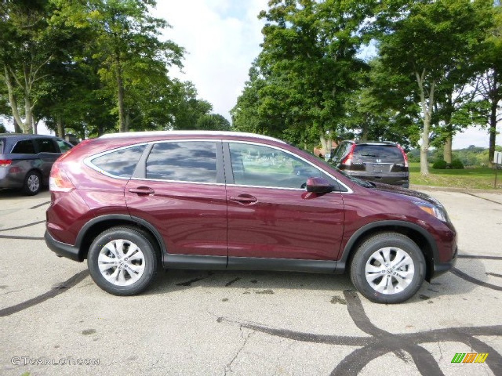 2014 CR-V EX-L AWD - Basque Red Pearl II / Gray photo #2