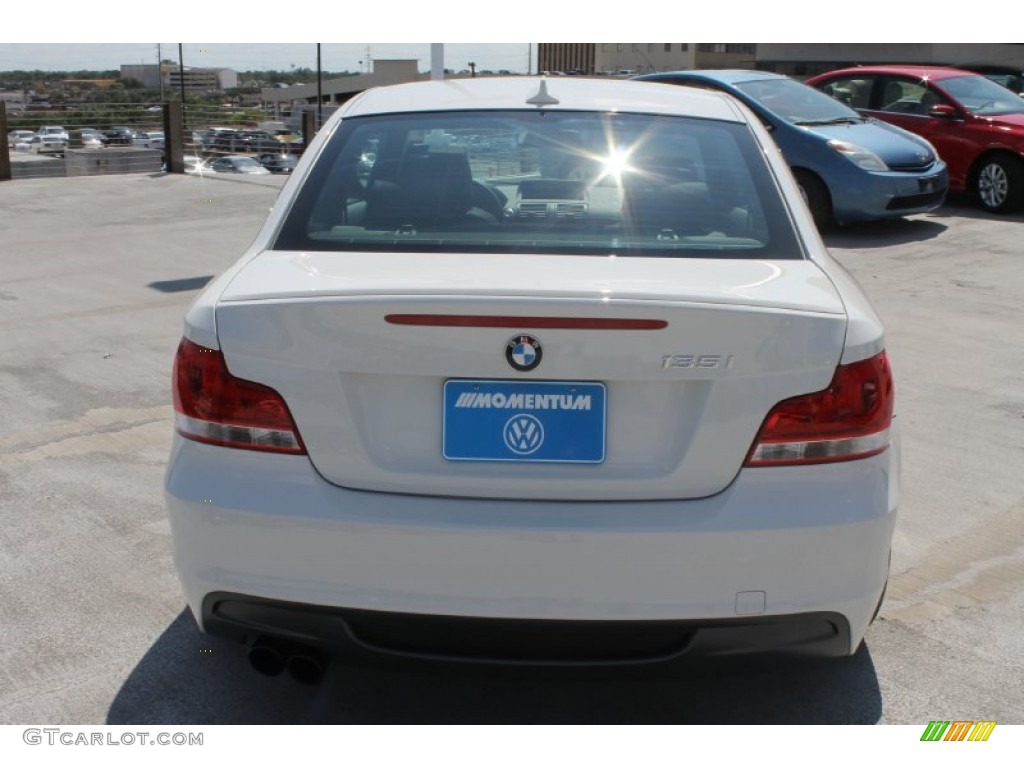 2013 1 Series 135i Coupe - Alpine White / Black photo #8
