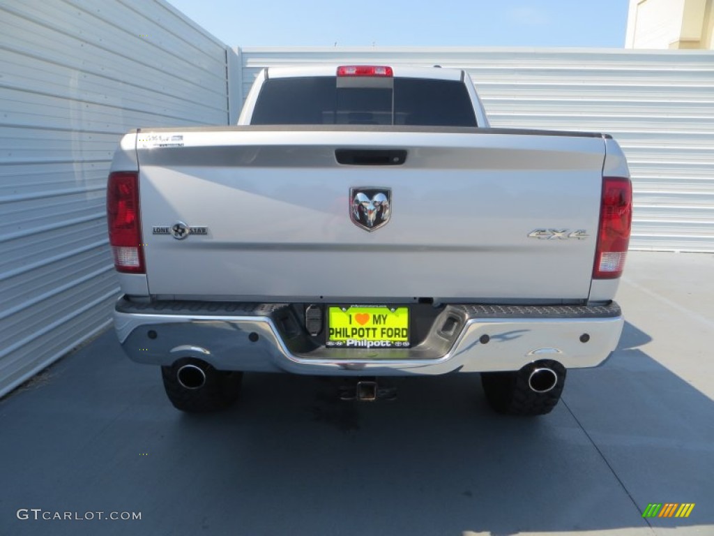 2012 Ram 1500 Lone Star Crew Cab 4x4 - Bright Silver Metallic / Dark Slate Gray/Medium Graystone photo #5