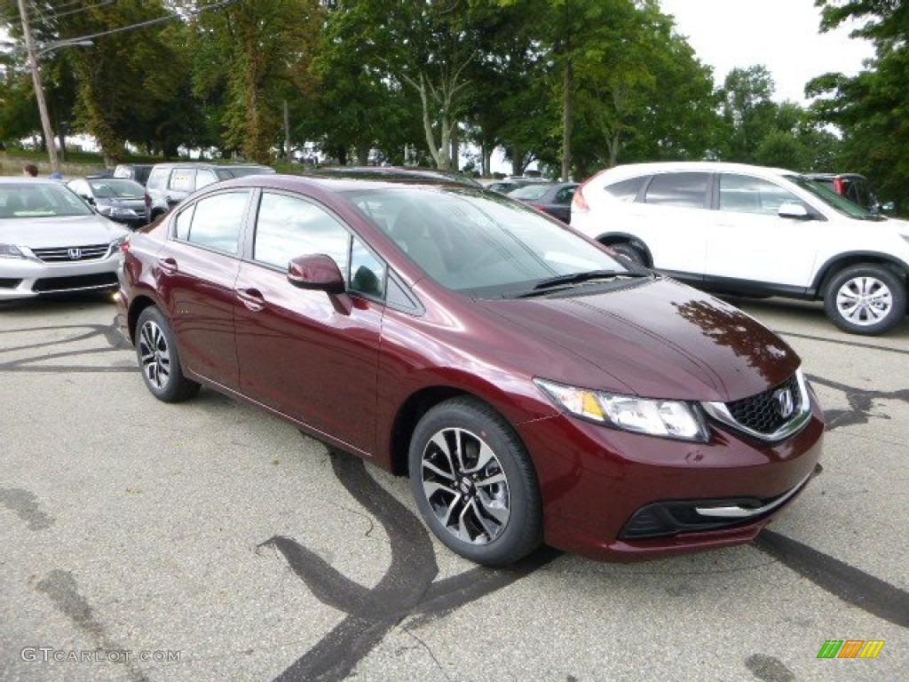 Crimson Red Pearl Honda Civic