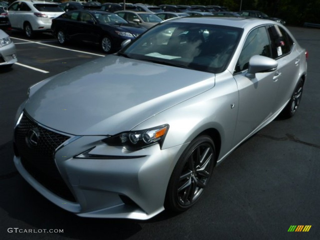 2014 IS 250 F Sport AWD - Silver Lining Metallic / Black photo #8