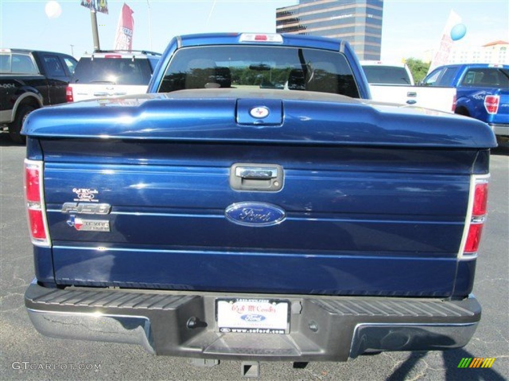 2010 F150 XLT SuperCrew - Dark Blue Pearl Metallic / Medium Stone photo #5