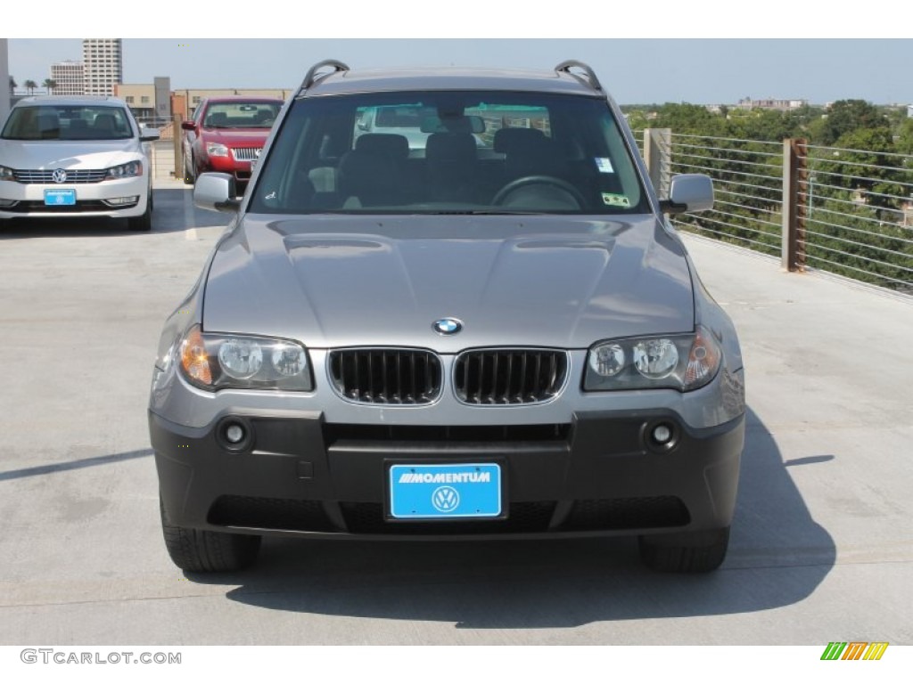 2005 X3 3.0i - Silver Gray Metallic / Black photo #2