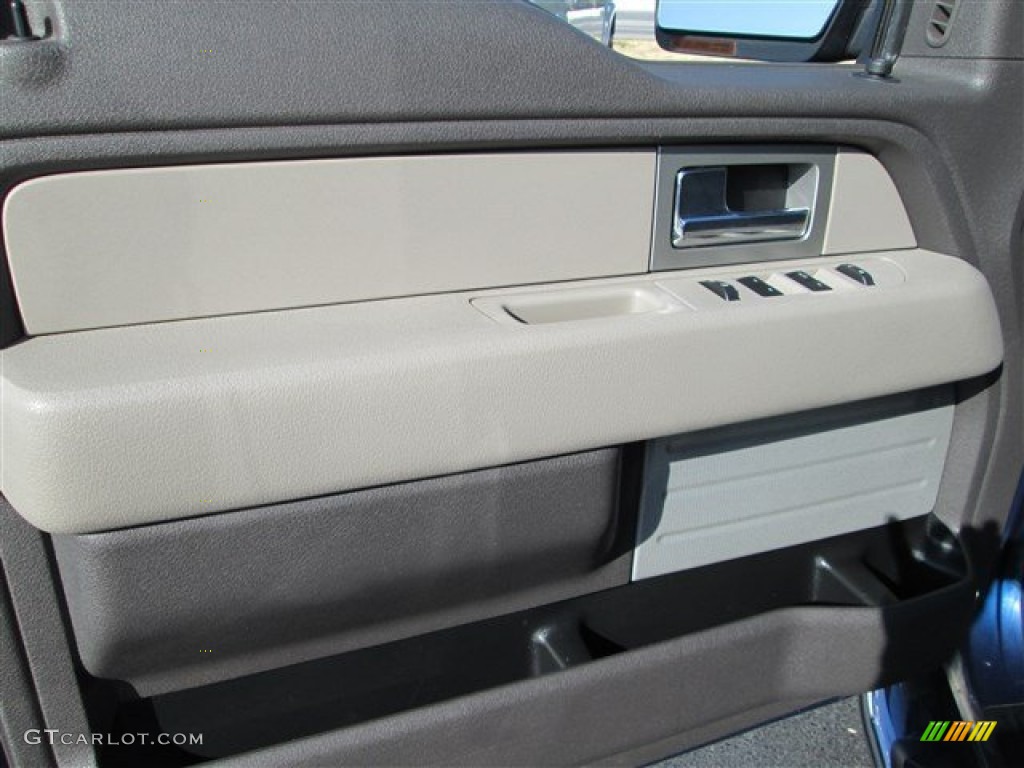 2010 F150 XLT SuperCrew - Dark Blue Pearl Metallic / Medium Stone photo #11