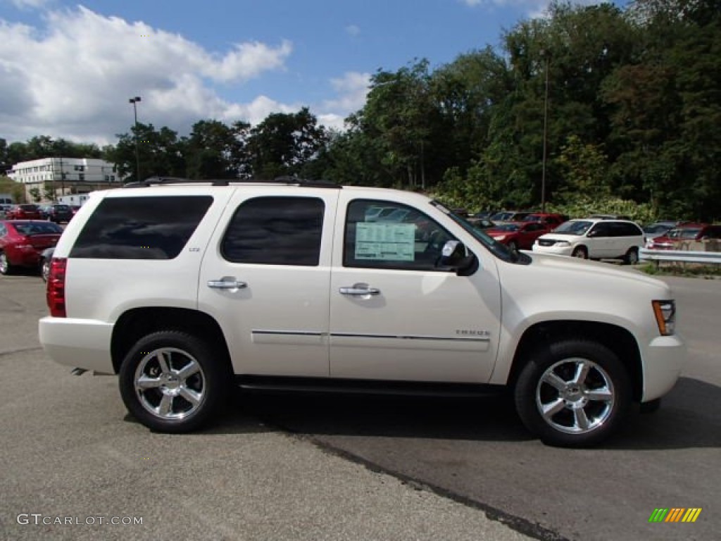 White Diamond Tricoat 2014 Chevrolet Tahoe LTZ 4x4 Exterior Photo #85281881