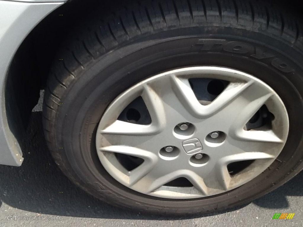 2003 Civic LX Sedan - Satin Silver Metallic / Gray photo #4