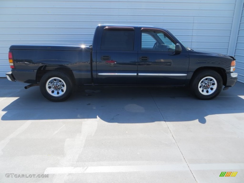 2006 Sierra 1500 SL Crew Cab - Deep Blue Metallic / Dark Pewter photo #3