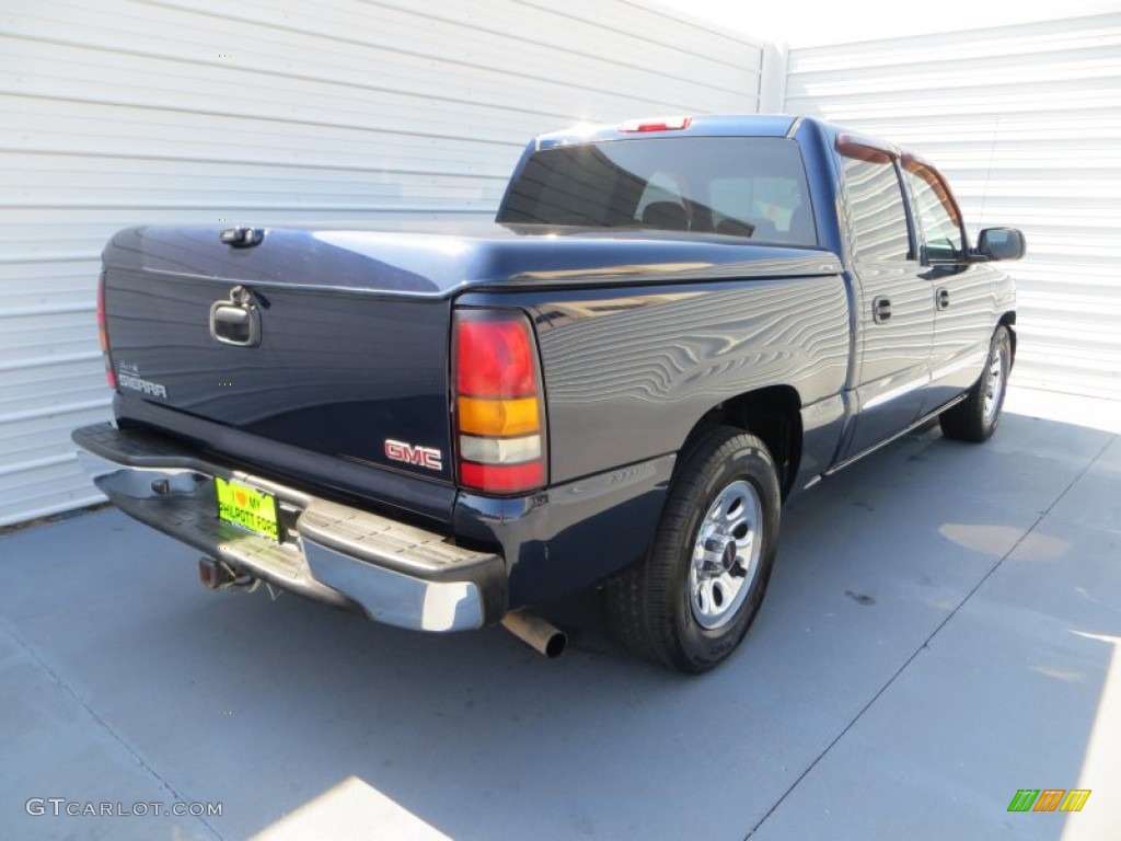 2006 Sierra 1500 SL Crew Cab - Deep Blue Metallic / Dark Pewter photo #4