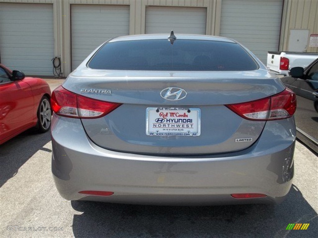 2013 Elantra Limited - Titanium Gray Metallic / Black photo #4