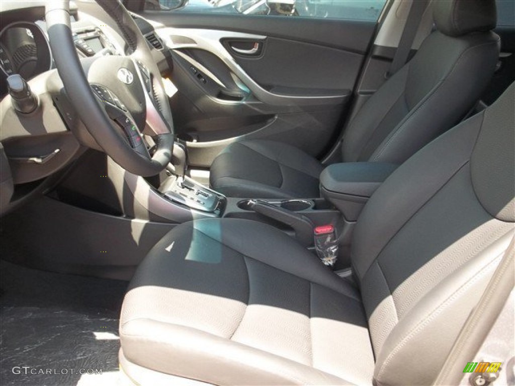 2013 Elantra Limited - Titanium Gray Metallic / Black photo #21