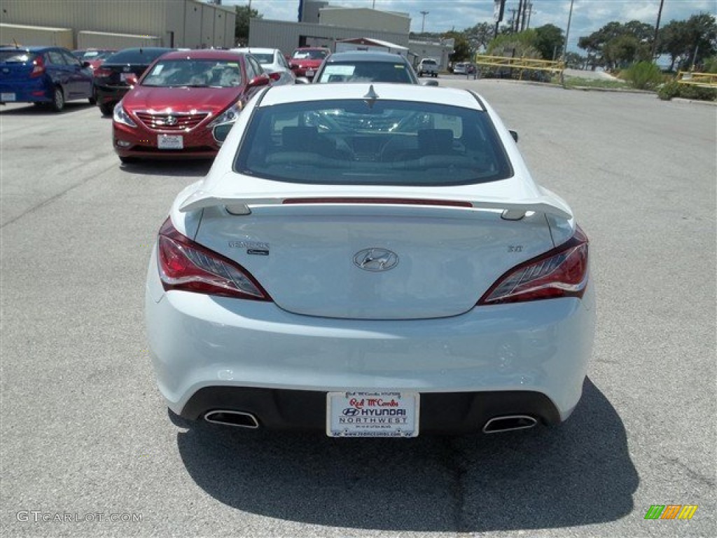 2013 Genesis Coupe 3.8 Grand Touring - White Satin Pearl / Black Leather photo #7