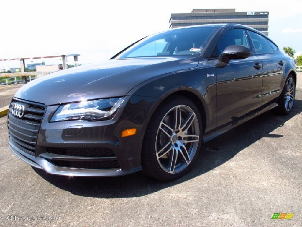 Oolong Gray Metallic 2014 Audi A7 3.0T quattro Prestige Exterior Photo #85289018