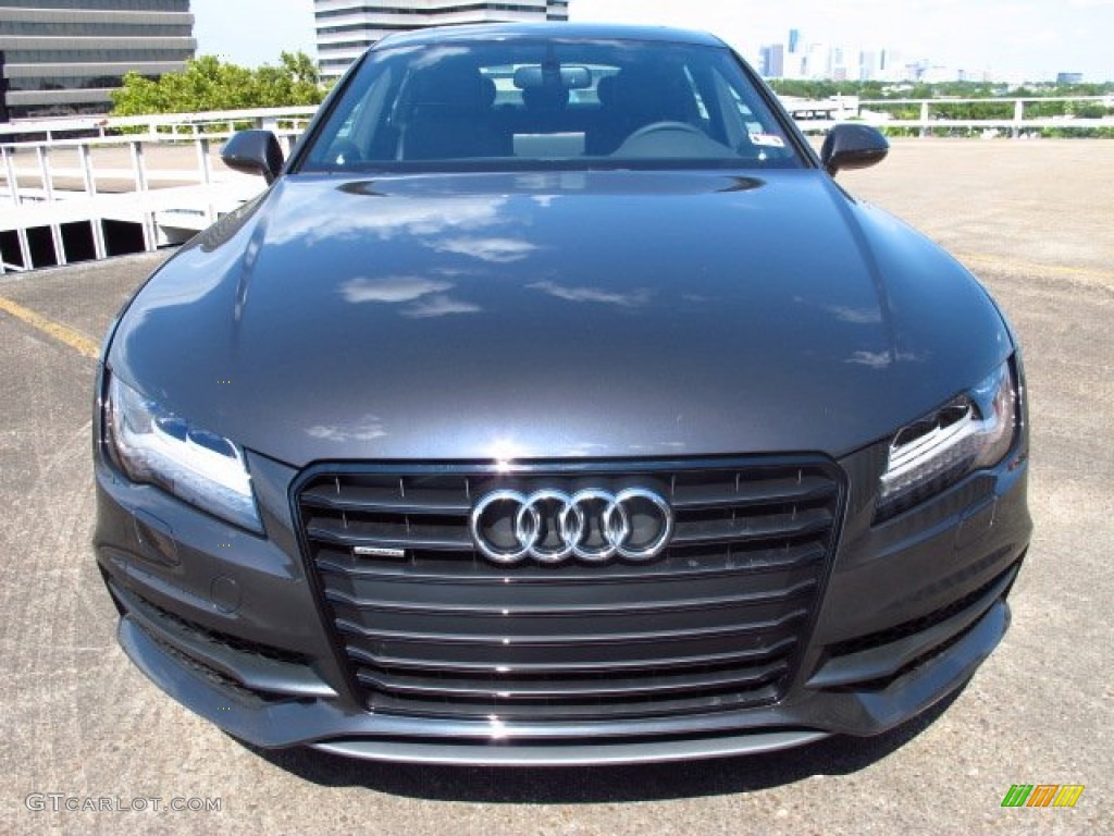 Oolong Gray Metallic 2014 Audi A7 3.0T quattro Prestige Exterior Photo #85289039