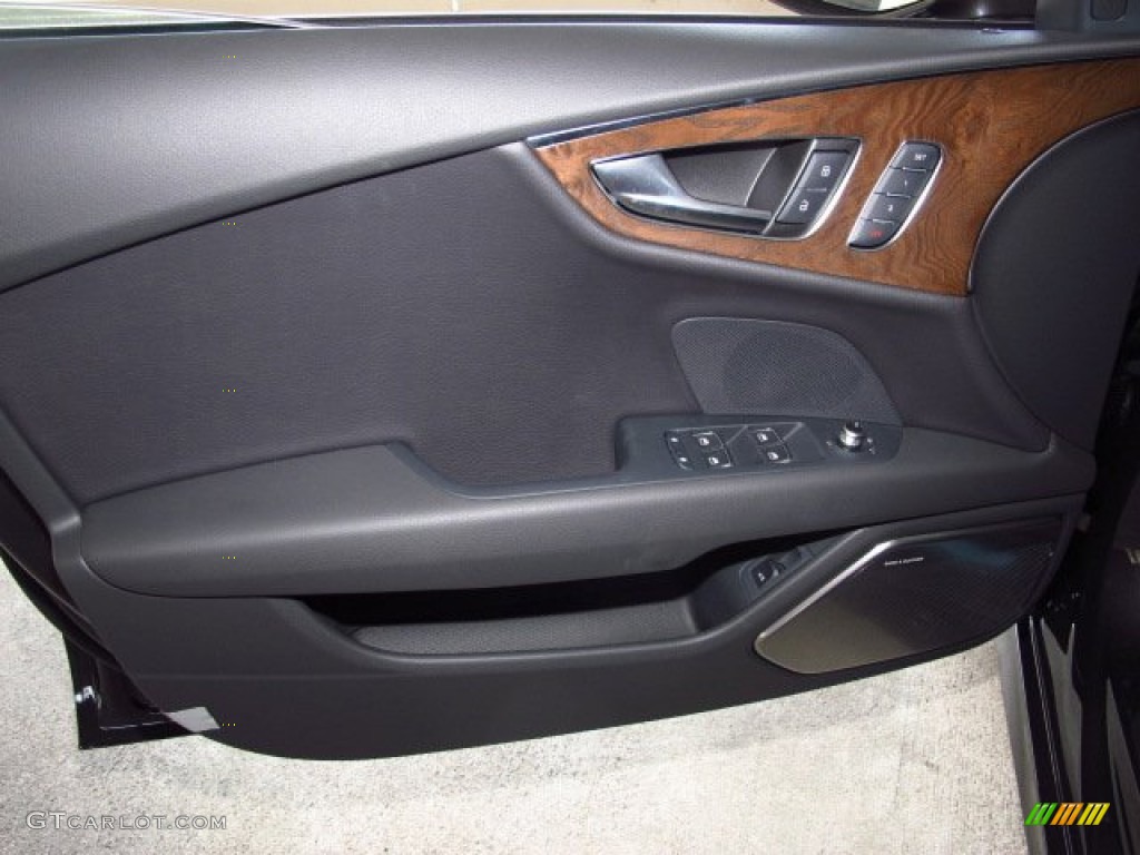 2014 Audi A7 3.0T quattro Prestige Black Door Panel Photo #85289168