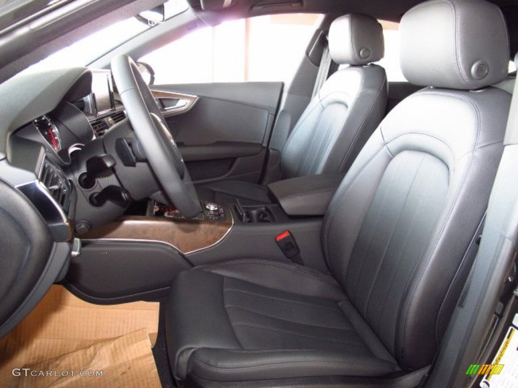 Black Interior 2014 Audi A7 3.0T quattro Prestige Photo #85289192