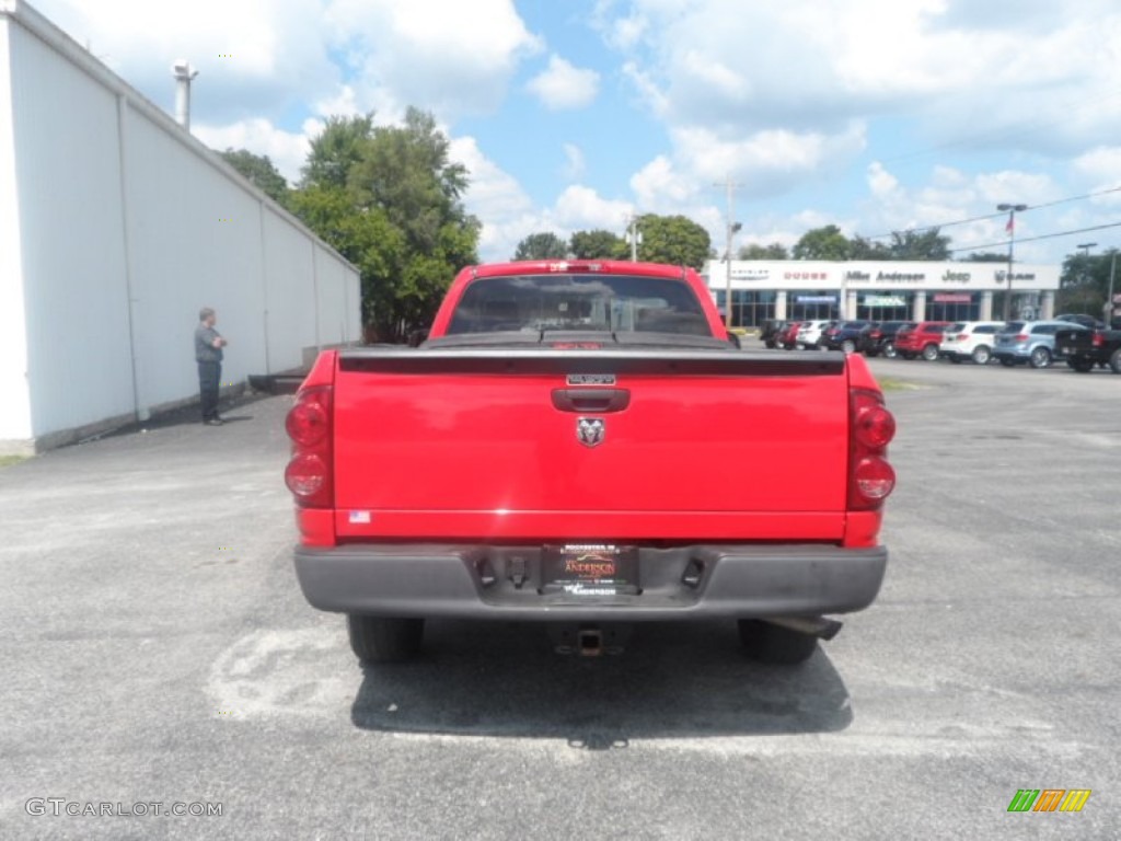 2008 Ram 1500 ST Regular Cab - Flame Red / Medium Slate Gray photo #6