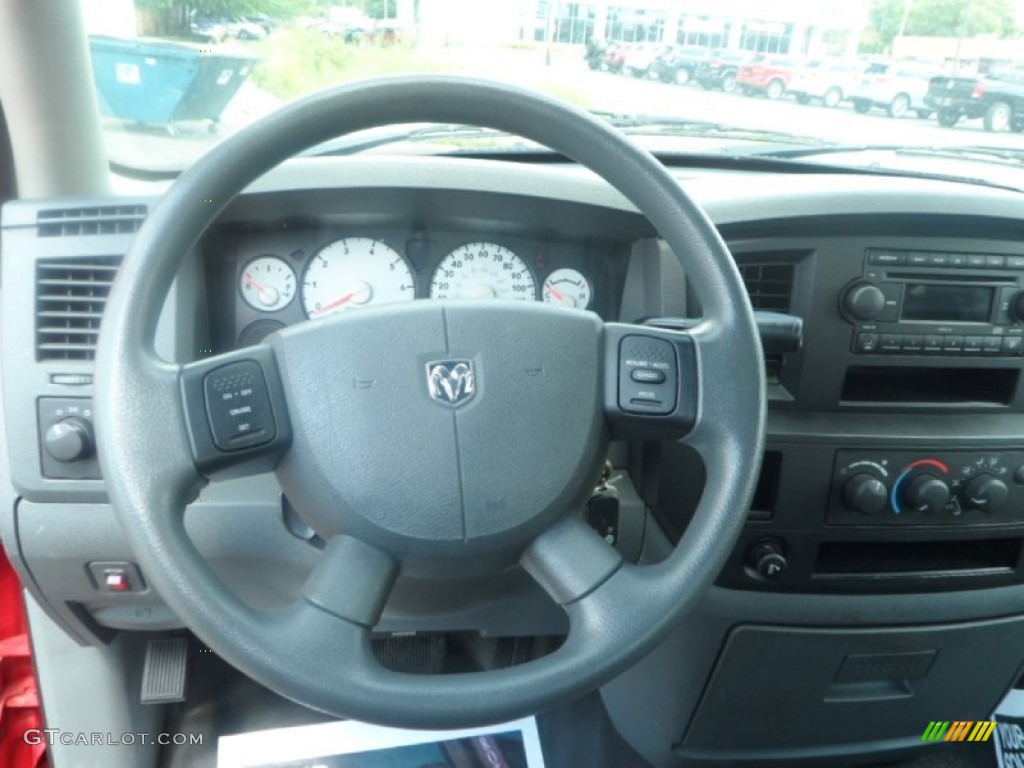 2008 Ram 1500 ST Regular Cab - Flame Red / Medium Slate Gray photo #9